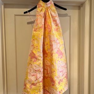 Belle by Badgley Mischka spring halter cocktail dress